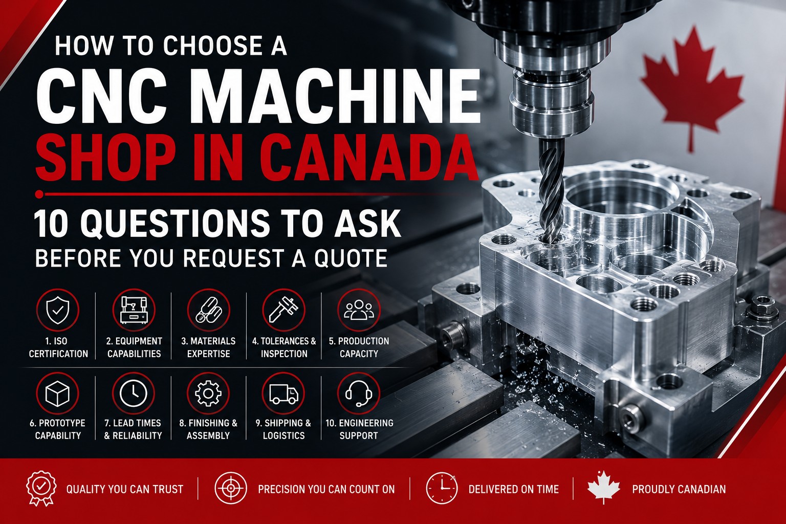 How to Choose a CNC Machine Shop in Canada: 10 Questions